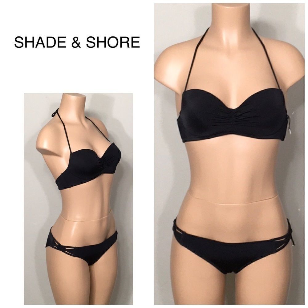 Shade & Shore black underwire bikini set. NWOT